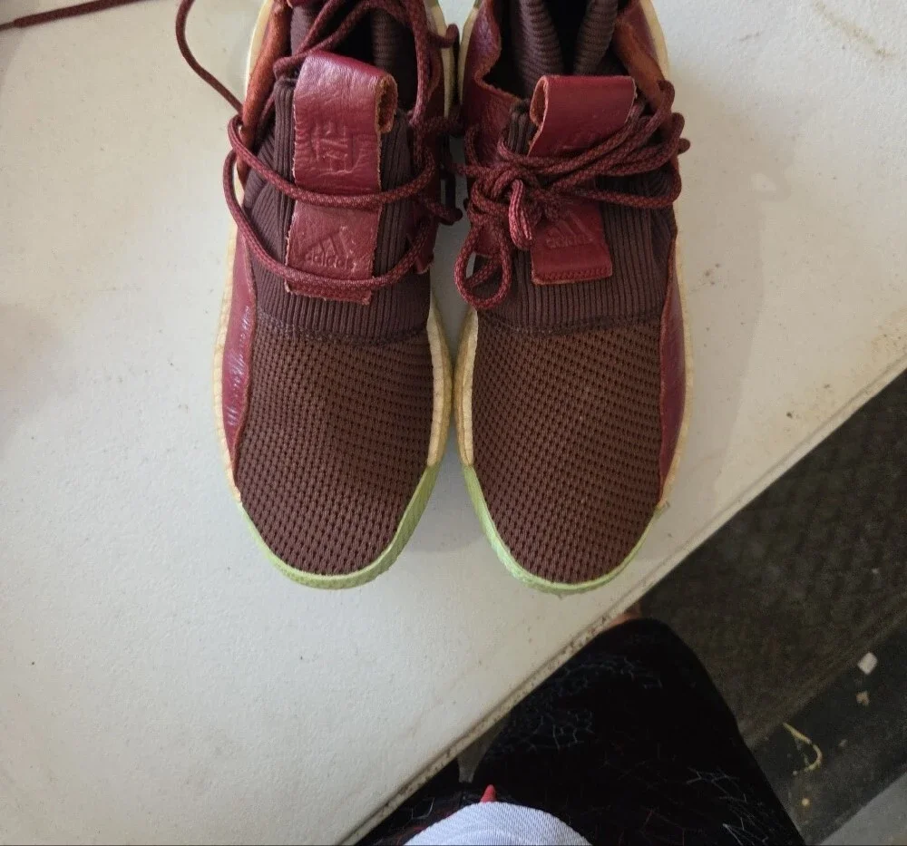 Adidas James Harden LS 2 Lace Maroon Mint Basketball Shoes Men's USA 10